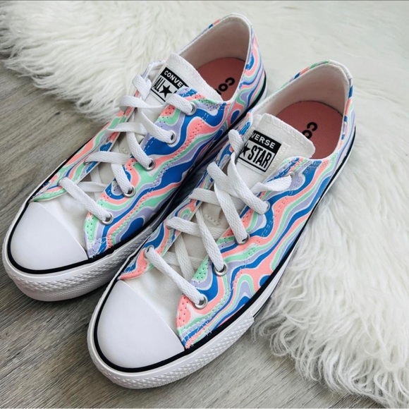 NWT Converse Chuck Taylor All Star Lift Platform Color Swirl Women’s Shoes - Picture 2 of 5